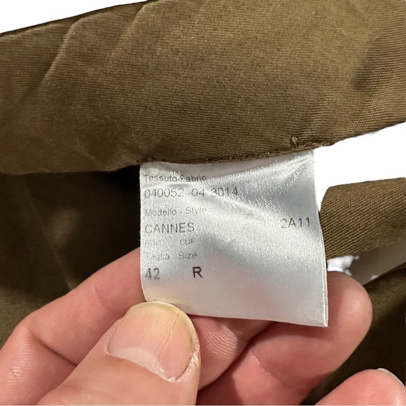 Brioni Cannes Italy Made Tan 100% Wool Pleated Cuffed Suit Dress Pants Sz 42x29 - Picture 5 of 11